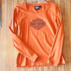 Genuine Harley Davidson Sequined Long Sleeve Shirt